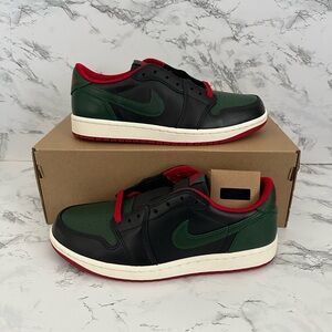 Nike Air Jordan 1 Retro Low OG Black Gorge Green Shoes CZ0775 Women's Size 8.5